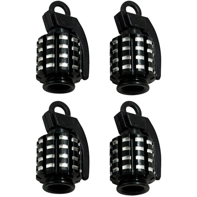 Riwesomey Nuevo 4 unids/set Universal coche motocicleta bicicleta rueda de coche neumático tapas de vástago de válvula estilo granada de mano bicicleta Vehículos, repuestos y accesorios Mis Riwesomey VI005167-00
