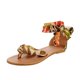 thumbnail image 2 of Sandalias bohemias con correa de tobillo de seda para vacaciones en la playa para mujer Wmkox8yii  nm866, 2 of 5