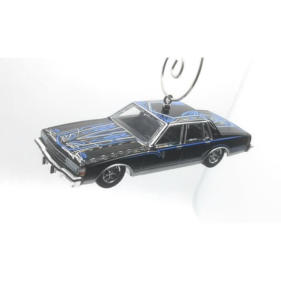Christmas Ornament for 1987 Chevy Caprice Lowrider Black