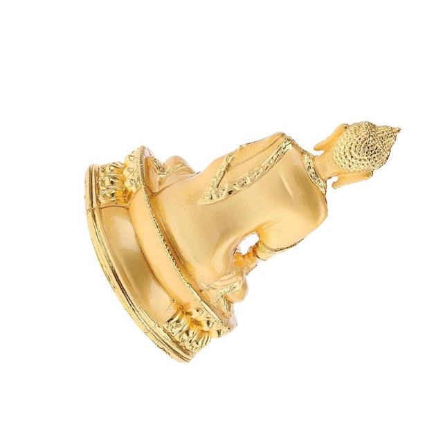 Inteprter Laughing Buddha Sit On Money Frog Statue for Tabletop Decoration en Decoración del hogar Oro como se describe