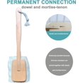 thumbnail image 5 of 1PC  Natural Exfoliating Loofah luffa loofa Bath Brush On a Stick - with Long Wooden Handle Back Brush for Men & Women - Shower Sponge Body Back Scrubber, 5 of 6