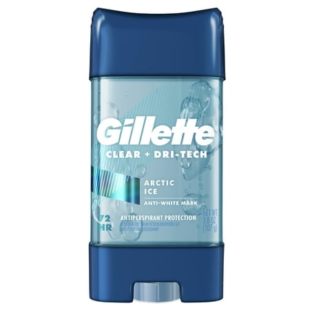 Gillette Antiperspirant Deodorant for Men, Clear Gel, Arctic Ice, 3.8 Oz.