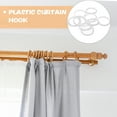 thumbnail image 4 of 12 Pcs Shower Curtain Hook Curtain Rod Hangers Drapes Shower Curtain Hanger Turntable Bath Drape Rings, 4 of 6