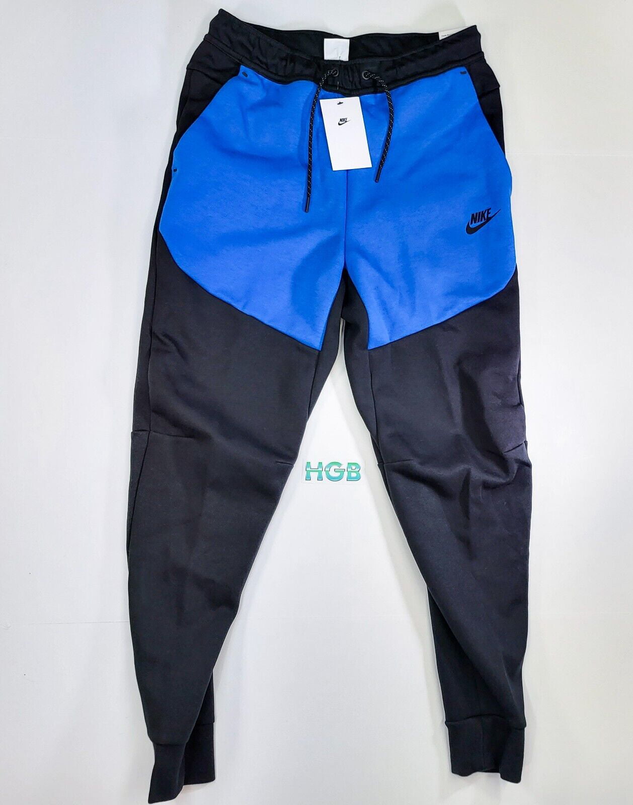 Nike Sportswear Tech Fleece Joggers Men's Pant Black Blue CU4495-017 - Walmart.com