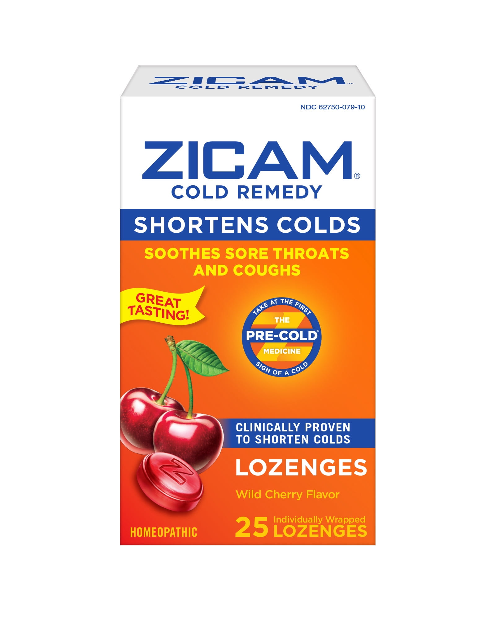 Zicam Zinc Cold Remedy Lozenges Cherry Flavor 25ct