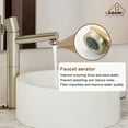 thumbnail image 6 of CASAINC Single Handle Deck Mounted Bathroom Sink Faucet in Brushed Champagne Gold with Pop-up Drain, 6 of 10