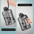 thumbnail image 4 of WEHUSE 50 oz Water Bottle with Time Marker - Straw & Chug Lid - BPA Free Half Gallon Gym Water Bottle with Handle - Big Gallon Jug, 4 of 7