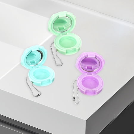 OUNONA 4-Pack Empty Cosmetic Sample Cases Portable Assorted Color Storage Jars for Travel and Daily Use
