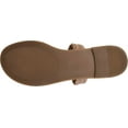thumbnail image 6 of Women's Journee Collection Lucinda Ankle Strap Flat Sandal Taupe Microsuede Fabric 5.5 M, 6 of 6