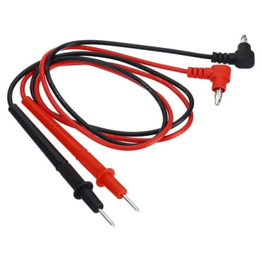 Uxcell Multimeter Test Leads Set, Banana Plug 1000V 10A Test Cable with Probes, Black Red