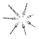 thumbnail image 1 of Juego De 7 Brocas Avellanadoras De Acero De 5 Flautas, Llave Hexagonal, Herramientas De Escariador De Chaflán Para Carpintería De Acero Al Carbono De 3 Mm, 10 Mm, Ideal Para, 1 of 7
