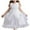 White, variant on Akiihool Girls Dress Children's Sequin Dress Big Bow Princess Dress Girl Flower Girl Dress(Blue,24-36 Months)