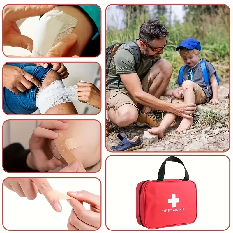 140-Piece All-Purpose First Aid Kit, Portable Emergency Medical Kit For Home, Car, Office,School, Travel, Outdoor Camping & Hiking Survival Supplies