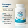 thumbnail image 6 of Nordic Naturals Ultimate Omega 2X Mini with D3, Softgels, 1120 Mg, 60 Ct, 6 of 11