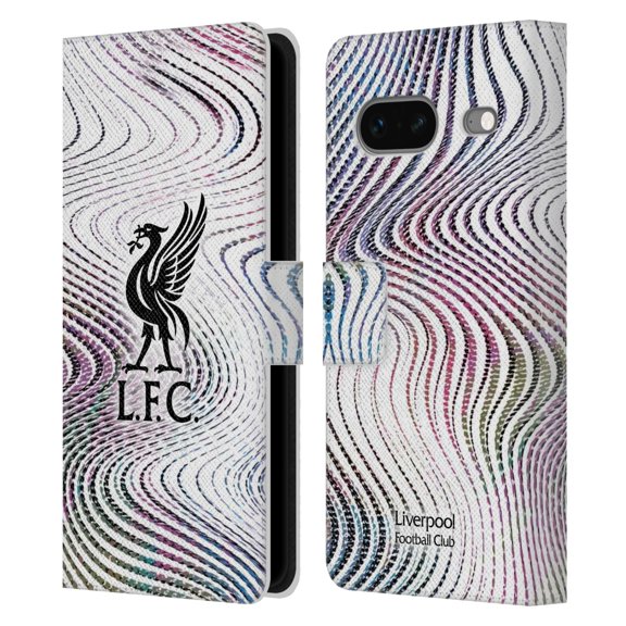 Head Case Designs Officially Licensed Liverpool Football Club 2022/23 Kit Away Leather Book Wallet Case Cover Compatible with Google Pixel 7