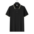 thumbnail image 3 of JGNGSHN Black Polo Shirts for Men Moisture Wicking Quick-Dry Solid Short Sleeve Golf Shirt Performance T-Shirts, 3 of 8