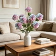 thumbnail image 5 of MMJ Artificial Flowers 3 Heads Large Dahlia Silk Bloom Faux Peony Stem for Home Dining Table Wedding Hotel Decor 25.19in, 5 of 6