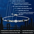 thumbnail image 2 of Gem Stone King 925 Silver and 10K Yellow Gold White Moissanite and Black Onyx and White Lab Grown Diamond Bracelet for Women | 2.25 Cttw | Gemstone | Cushion 6MM | Fully Adjustable 9 inch, 2 of 5