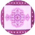 thumbnail image 1 of Ahgly Company Indoor Round Persian Purple Traditional Area Rugs, 6' Round, 1 of 1