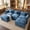 Blue, variant on Vcatnet 107" Modular Sectional Sofa Couch L Shaped Chenille Cloud Couch Oversized Modern Minimalist Couch with Ottoman for Living Room, Black