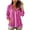 Hot Pink, variant on Womens Textured Hoodie Jacket Knit Zip Up Long Sleeve Elastic Cuff Lightweight Hooded Cardigan with Pockets