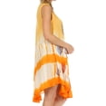 thumbnail image 4 of Sakkas Peacock Feather Caftan Dress / Cover Up - Orange - One Size, 4 of 6