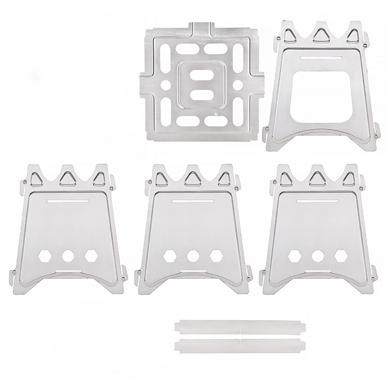 Outdoor Stainless Steel Fire Stove, Portable Foldable Stove, Easy Storage, for Camping Travel, Charcoal Wood Burning, Multifunctional Stove, Lightweight Design, for Hiking Adventure