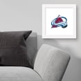 thumbnail image 3 of Gallery Pops NHL Colorado Avalanche - Primary Logo Mark Wall Art, White Framed Version, 12" x 12", 3 of 5