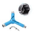 thumbnail image 3 of Uxcell All-In-One Skate Tool Multi-Function Portable Skateboard Tool Y Tool, Blue, 3 of 5