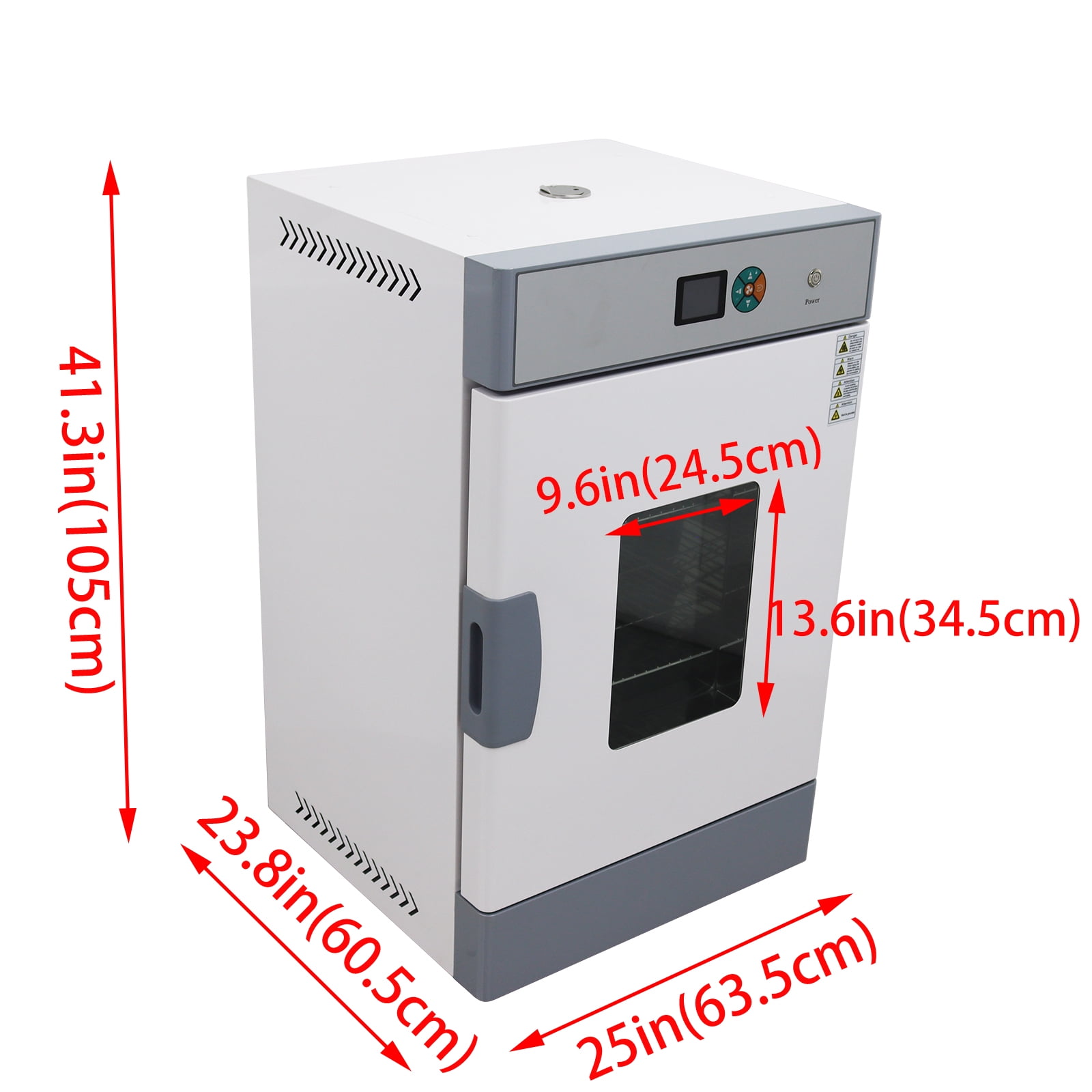 Electric Blast Drying Oven Lab Digital Forced Air Convection Heat Treat Drying Oven 125L Inner Chamber 220V