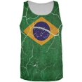 thumbnail image 1 of Distressed Brazilian Flag All Over Mens Tank Top Multi SM, 1 of 1