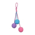 thumbnail image 3 of FEOLGEHLY Hanging Cotton Rope Ball Cat Toy for Teething, Natural Braid Cat Chew Toy, Cage-Mountable Interactive Cat Toy for Indoor Cats, Washable Multi-Pet Fun for Ages 3+ (Pink), 3 of 7