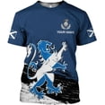 thumbnail image 2 of Custom Scotland Shirts for Men Scottish Rampant Lion Scotland Coat of Arms Banner T-Shirt Lion Scottish Pride Gift Shirts 3D (3XL), 2 of 5