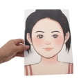 thumbnail image 2 of KAKOWELY Makeup Painting Practice Board Girl Face Paint Practice Board Reusable Painting Exercise Template Washable Stage Makeup Painting Tool Display For Stage Home Makeup Painting, 2 of 5
