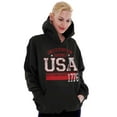 thumbnail image 3 of USA Est 1776 Patriotic Americana Hoodie Sweatshirt Women Men Brisco Brands S, 3 of 6