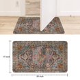 thumbnail image 6 of Boho Vintage Brown Carpet Welcome Door Mat Decorative Doormat Farmhouse Low-Profile Floor Rug Switch Mat for Home Indoor Outdoor Decorations 17 X 30 Inch, 6 of 6