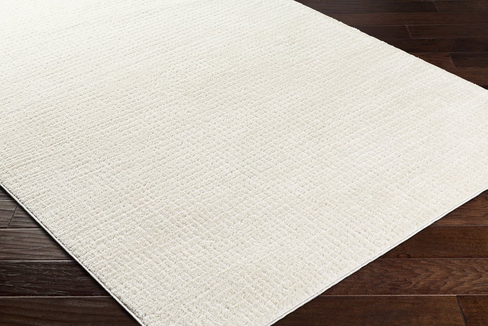 Livabliss Area Rugs for Living Room, 5x7 Freud Modern Ivory Rug, Bedroom Dining Room Home Decor Stain Resistant Carpet (5'3" x 7')