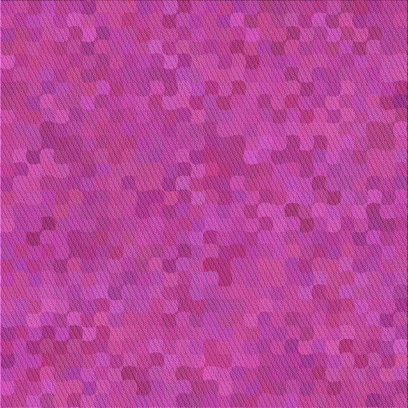 Ahgly Company Indoor Square Patterned Fuchsia or Magenta Purple Area Rugs, 8' Square