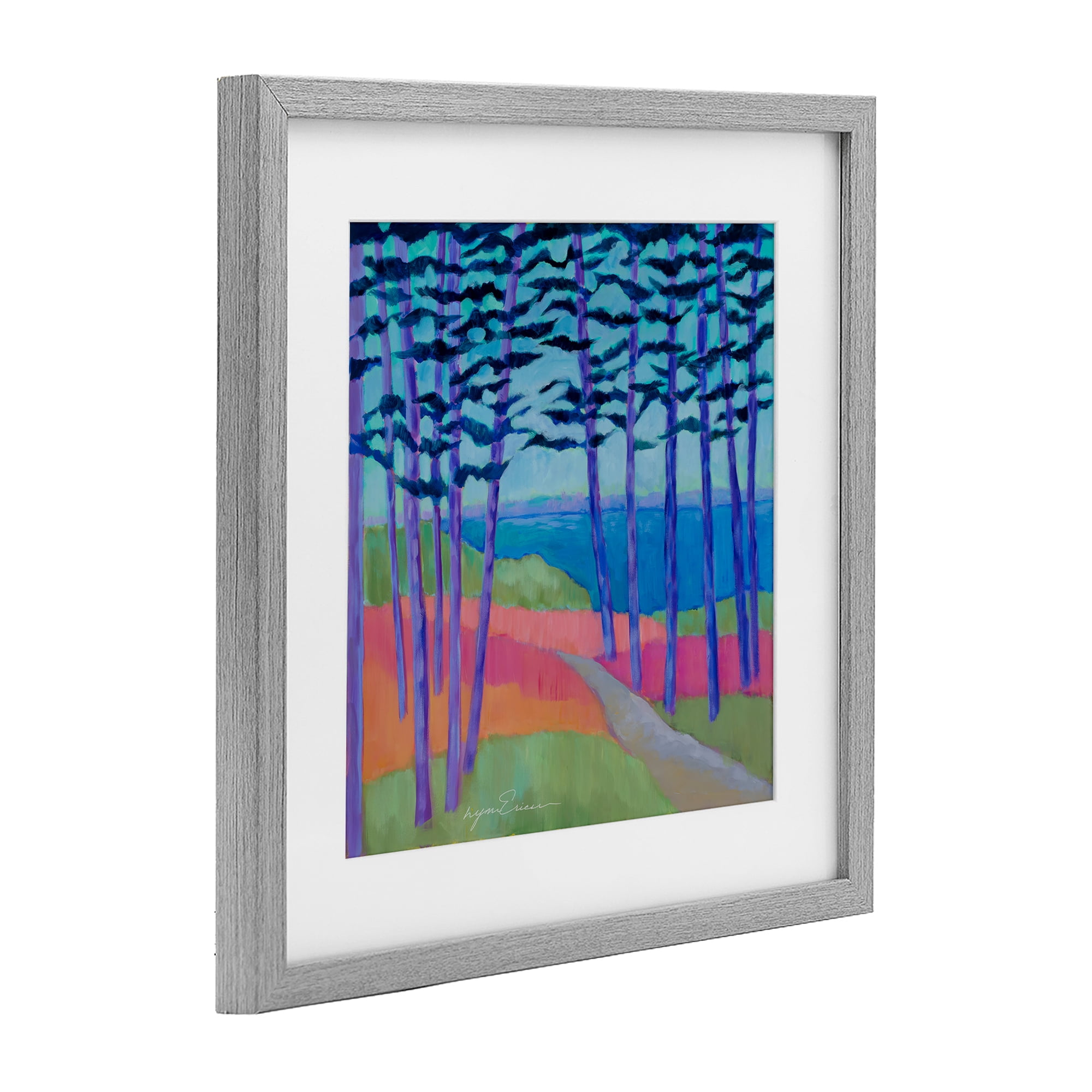 Stupell Industries Razzle Dazzle Forest Scene Gray Framed Print Under Glass, design by Lynn Ericson Fine Art
