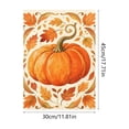 thumbnail image 3 of DefiDgd 12x18inch Bow Pumpkin Pattern Garden Flag,Double Sided Fall Yard Banner Decorative Flag for Thanksgiving Lawn Porch Patio Outdoor Garden Holiday Home Decoration(C), 3 of 6