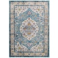 thumbnail image 1 of Success Anisah Distressed Floral Persian Medallion 5x8 Area Rug Light Blue Ivory Yellow Orange, 1 of 7