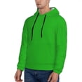 thumbnail image 3 of Fotbe Men's Hoodie with Green Pattern - Kangaroo Pocket Pullover Hooded Sweatshirt, Perfect for Daily Wear, Travel, and Home-Small, 3 of 7