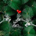 thumbnail image 5 of Conjunto de adornos navideños, gotas de carámbano transparentes colgantes decoraciones para árboles de Navidad colgantes para fiesta de Año Nuevo de Navidad, 5 of 5