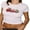 Maroon, variant on Michellecmm Women's Summer Baby Tee Strawberry/Bow Print Short Sleeve Cropped Tops