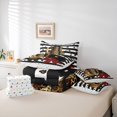 thumbnail image 6 of Erosebridal Brown Leopard Cheetah Print 7-Piece Bedding Comforter Set,Fashion Women High Heels Girls Gifts King Bedding Sets For Adults,Reversible, 6 of 7