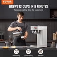 thumbnail image 2 of 12 Cup Commercial Drip Coffee Maker with Thermal Carafe for Restaurant Office Use, 2 of 6