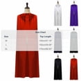 thumbnail image 4 of YTCAMLO Hoodless Womens Mens Satin Cloak Comfy Solid Color Full Length Cape for Christmas Halloween Dress-Up Party, 4 of 4