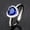 Blue, variant on Blue Sapphire Heart Ring Copper Gemstone Jewelry Dainty