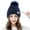 Navy, variant on ICHUANYI Women's Winter Hat Solid Fuzzy Lined Chunky Beanie with Pom Ball