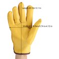 thumbnail image 1 of Gloves,1Pair 2 Layers Leather Working Protection Gloves Leather Gloves Optimized for Excellence, 1 of 14